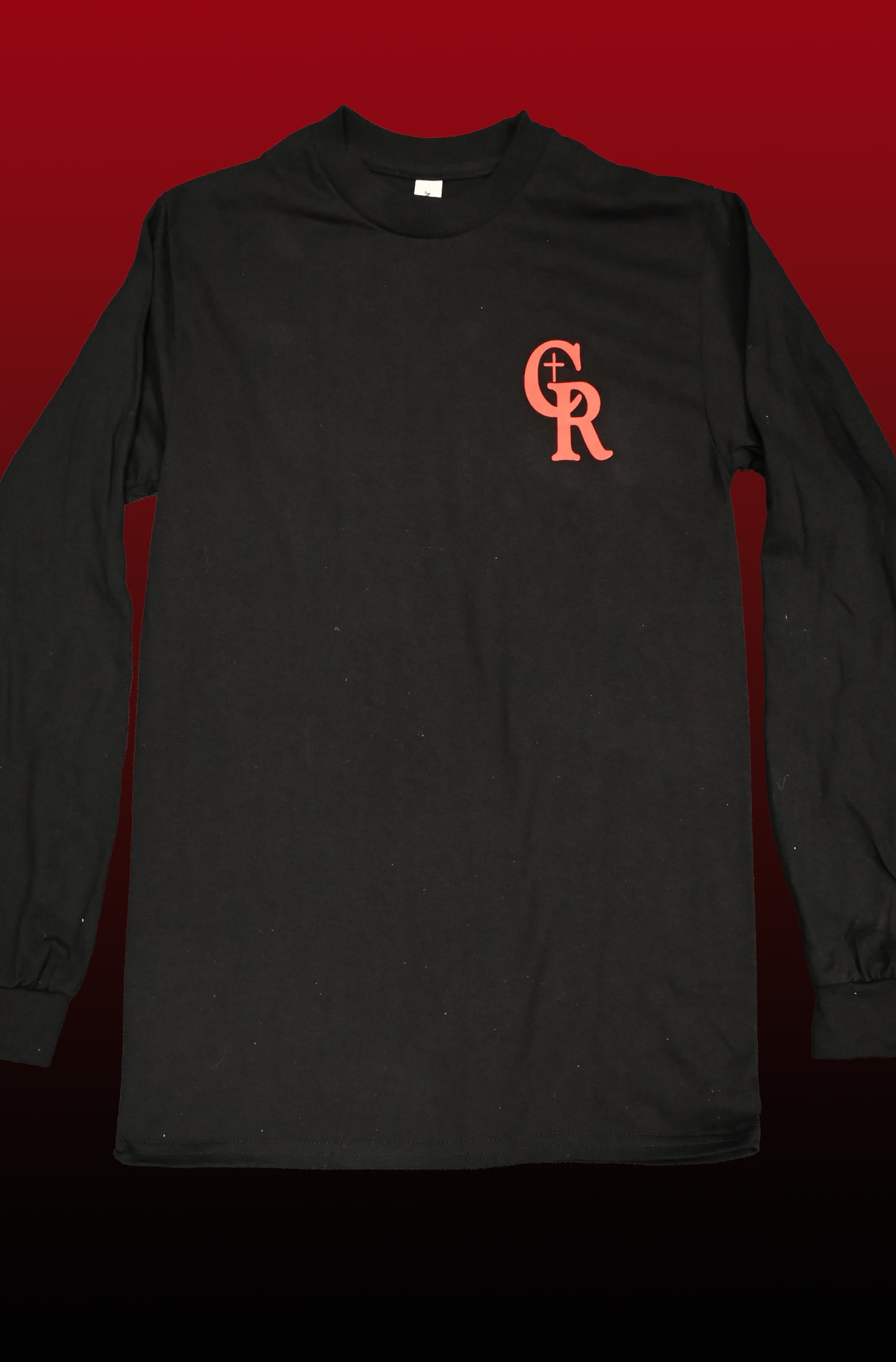 Long Sleeve Bac t shirt red CR logo