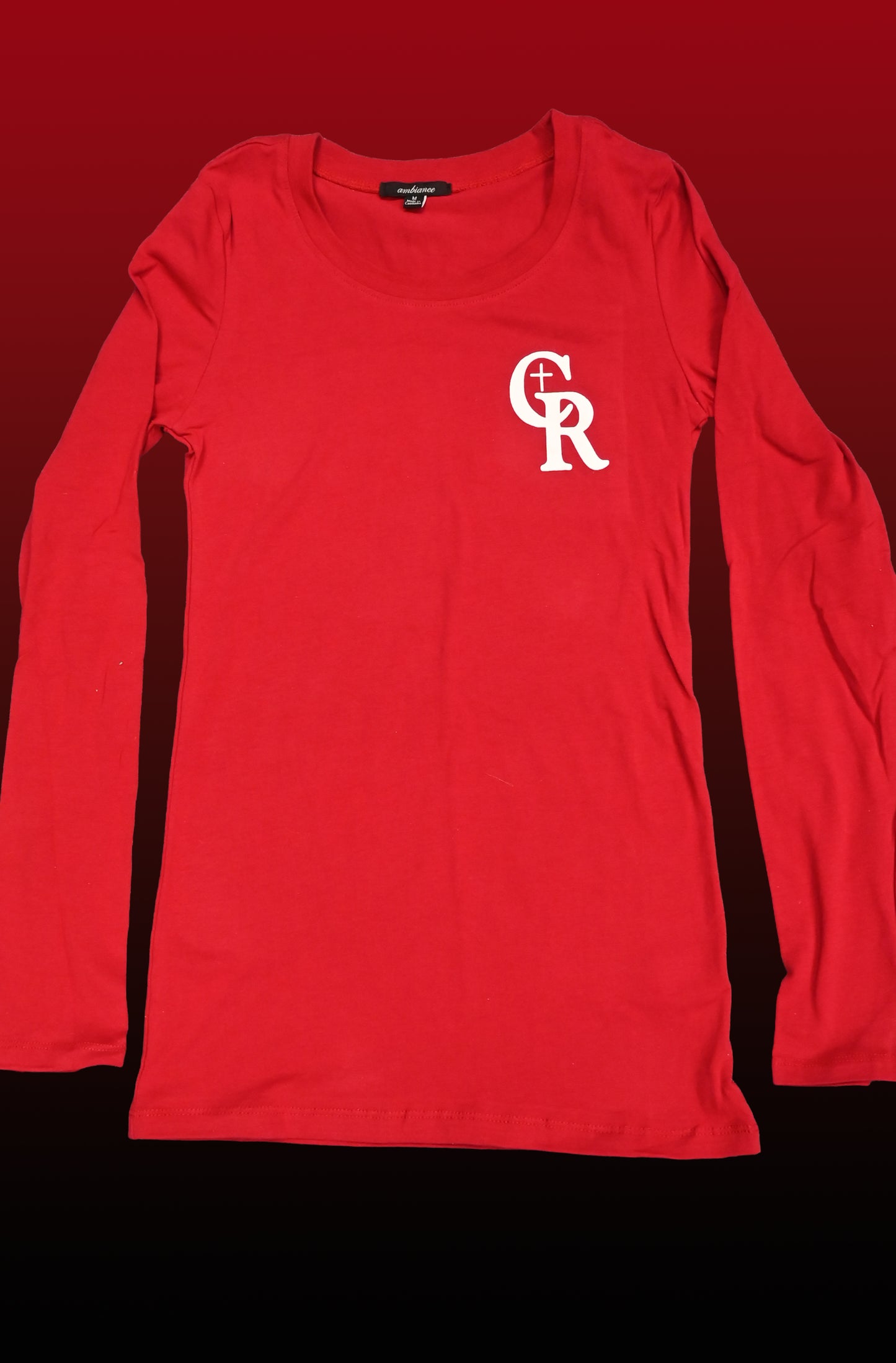 Long sleeve red Tshirt