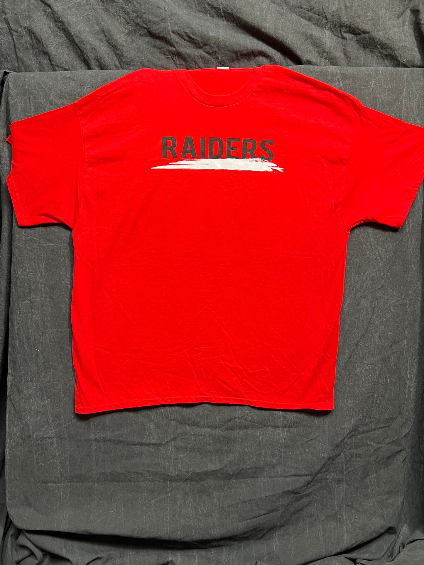 Short Sleeve T-Shirt "Raiders" (Red, Black/white logo)