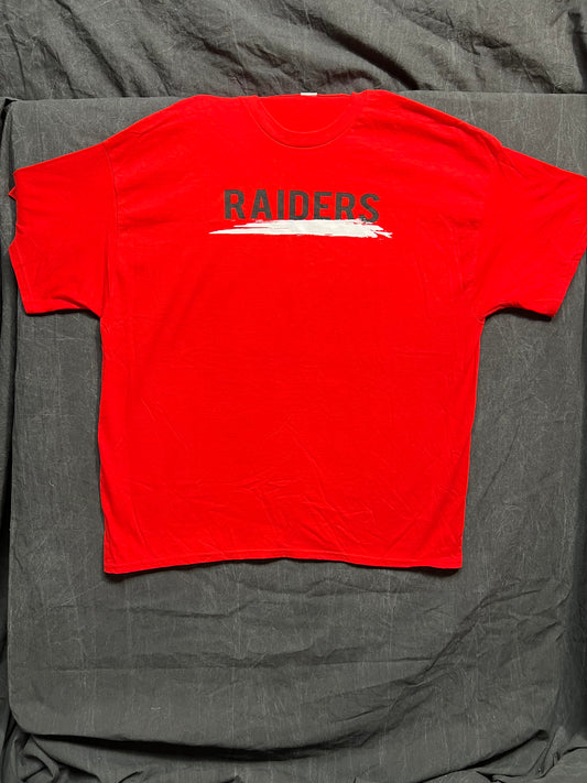 Short Sleeve T-Shirt "Raiders" (Red, Black/white logo)