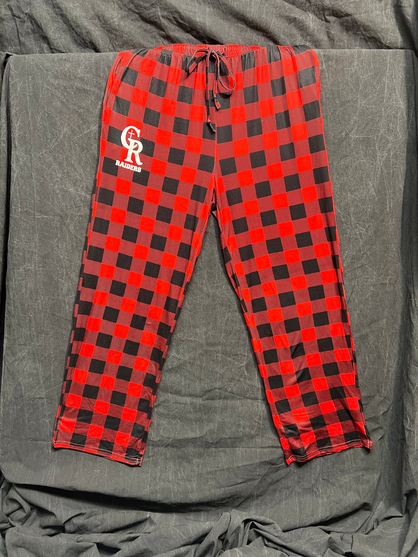 Ladies PJ Pants "CR" (Red plaid)