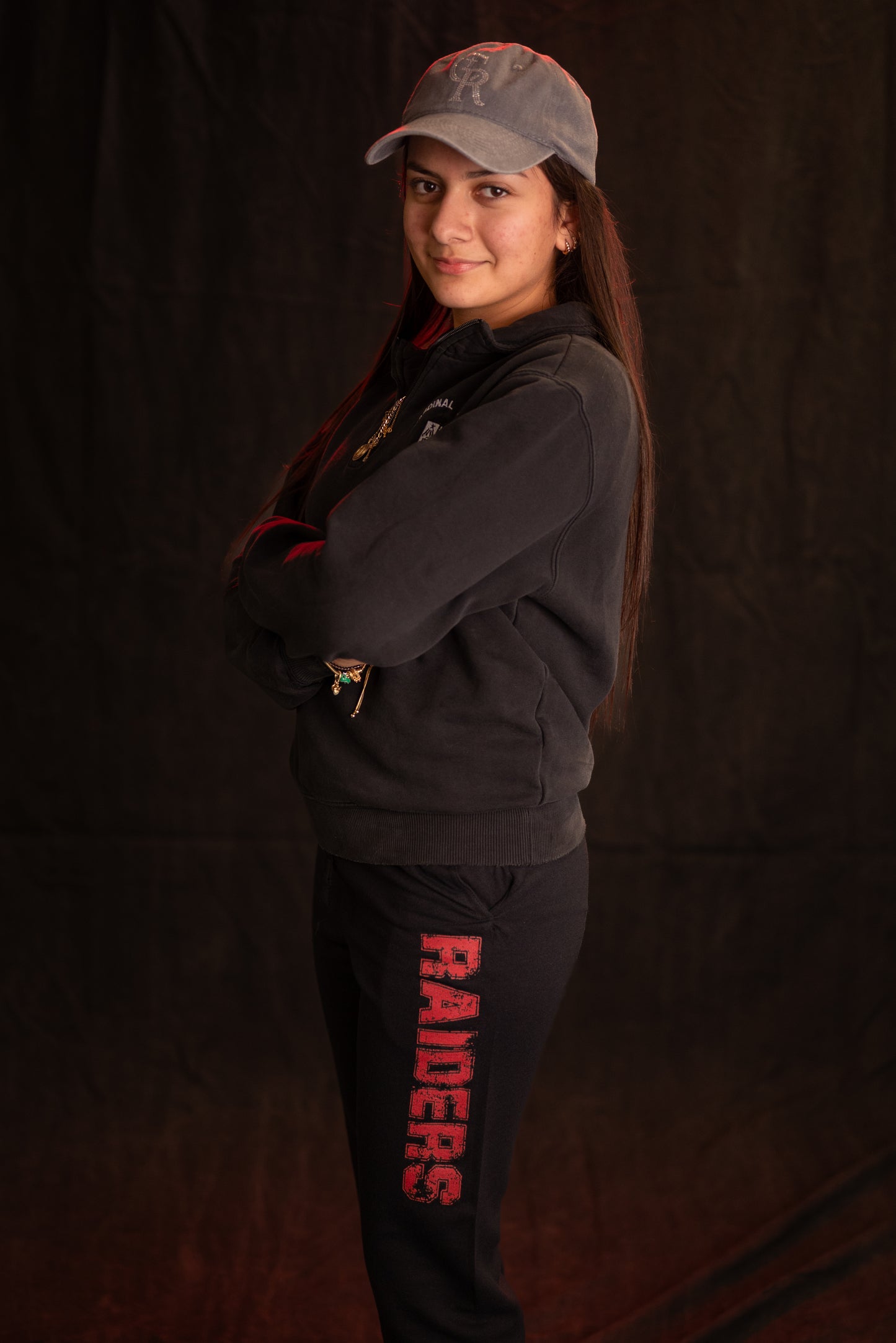 Joggers "Raiders" (Black, Red Distressed Logo)